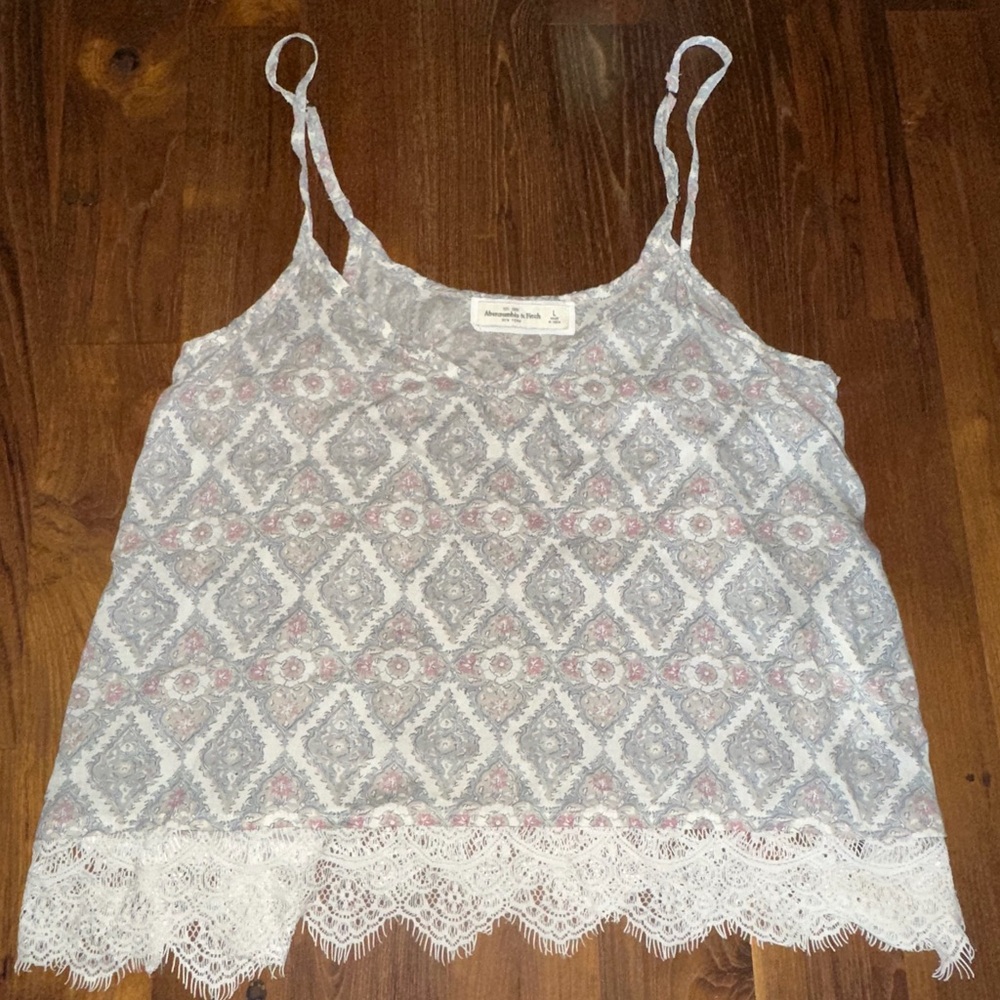 Abercrombie & Fitch Women’s Patterned Laced Blouse Size Large